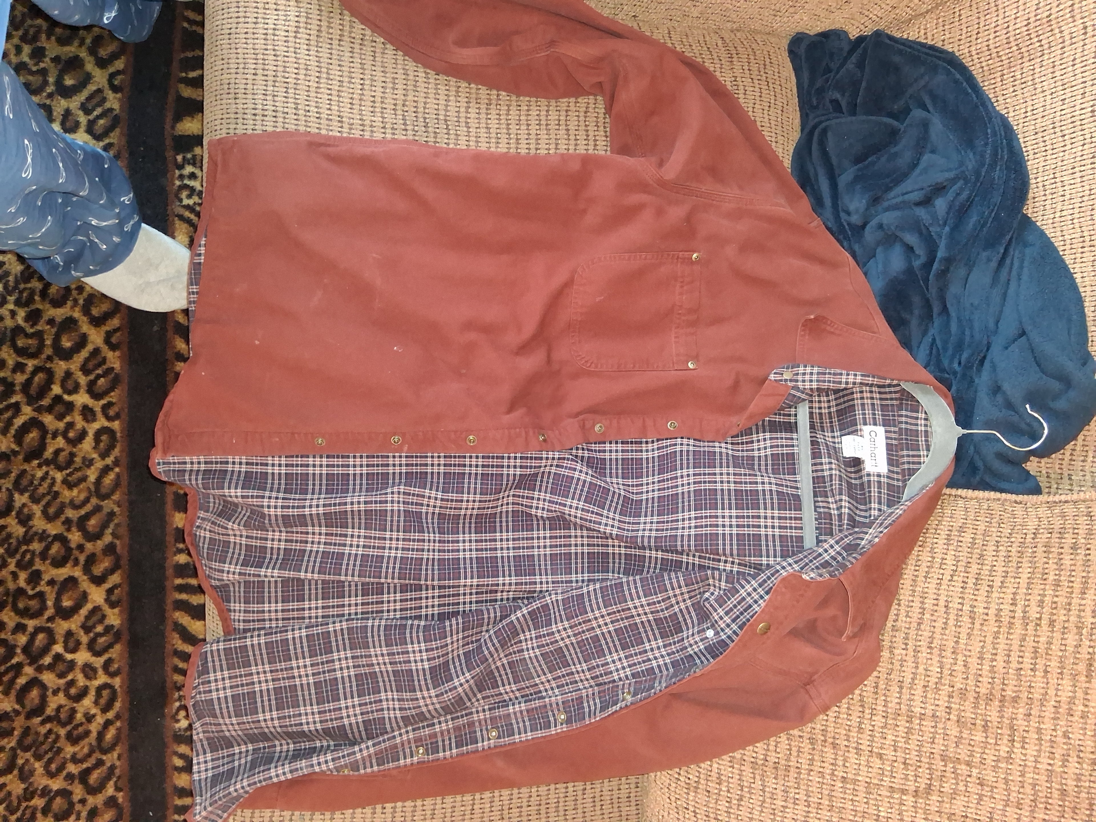 Carhartt-Style Reddish Brown Jacket – Extra Large Tall